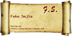Feke Sejla névjegykártya